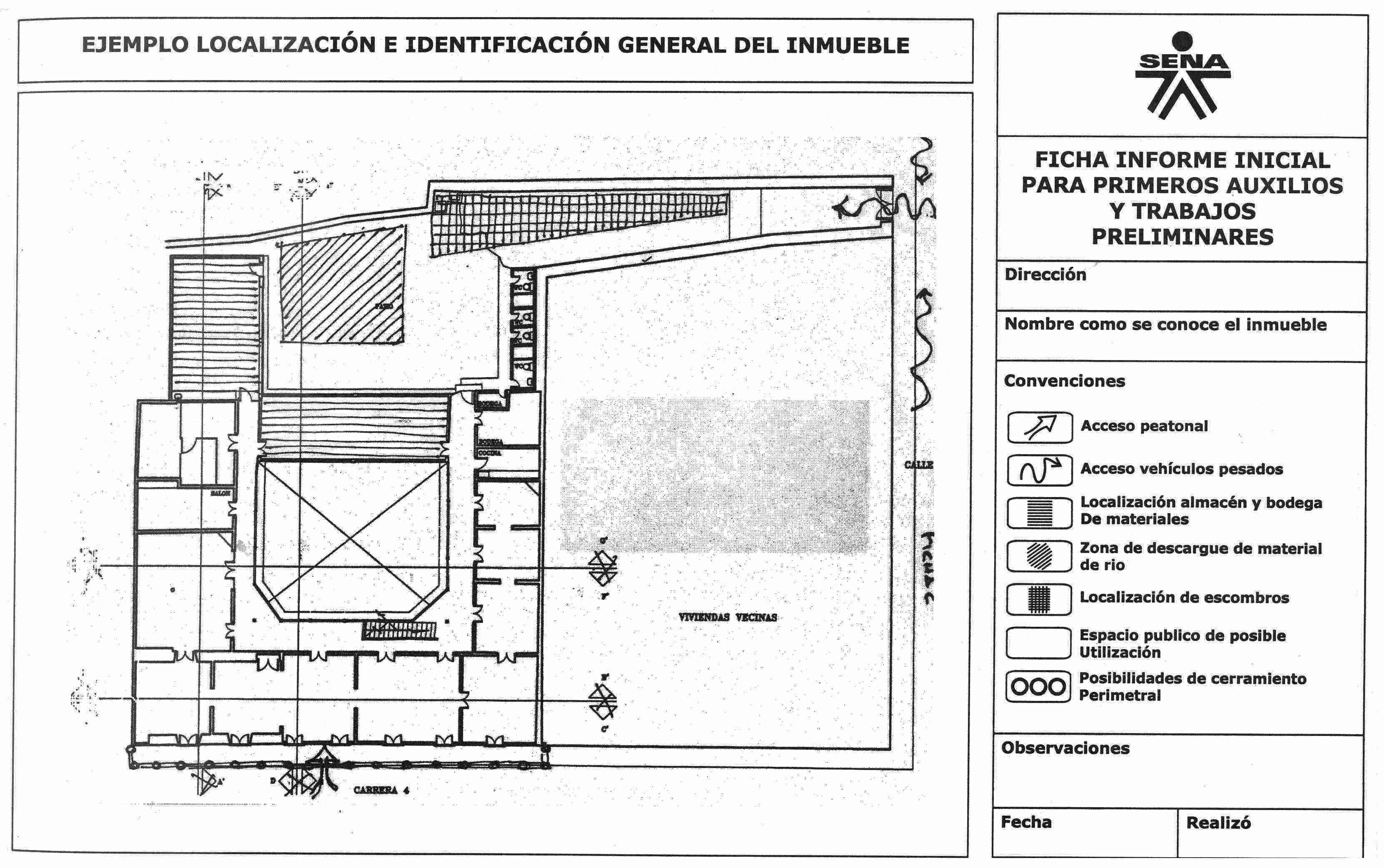 Ejemplo de localización del inmueble